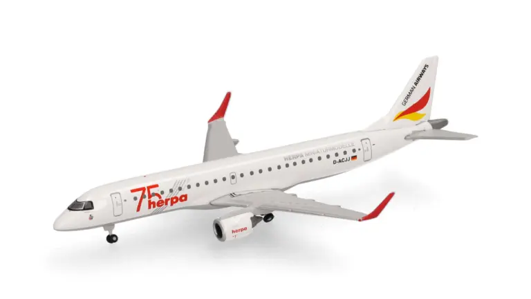 German Airways | Embraer E190 | D-ACJJ “Herpa 75 Years”