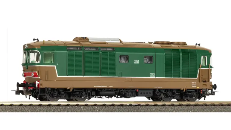 FS Locomotiva D 445 prima serie verde/castano | Scala H0
