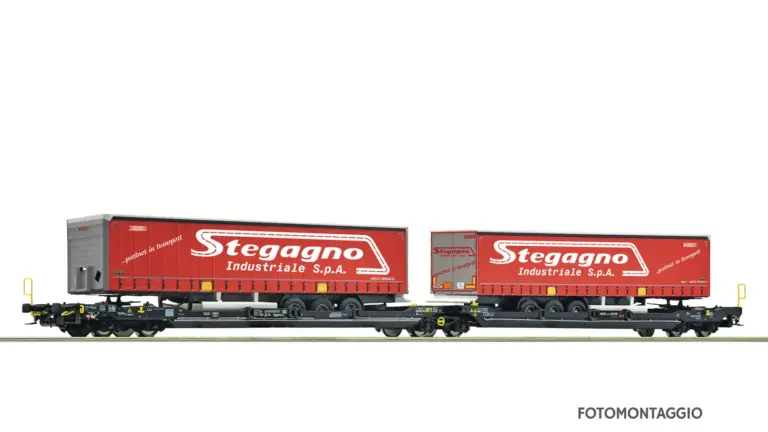 CH-TX Logistik Carro Tipo Sdggmrs "Stegagno" | Scala H0